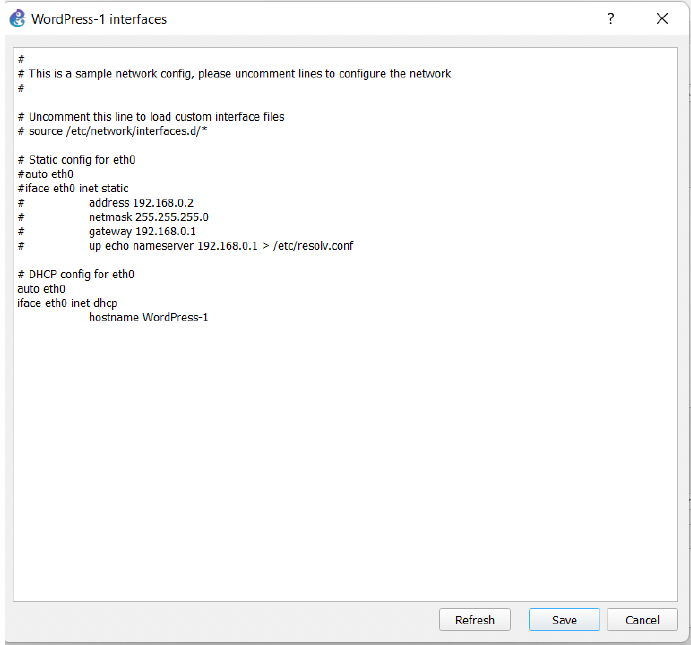 Acceso cliente a WordPress en la red interna