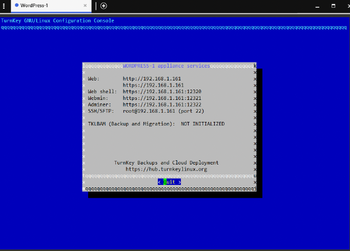 Pantalla de omisión de opciones de seguridad en WordPress
