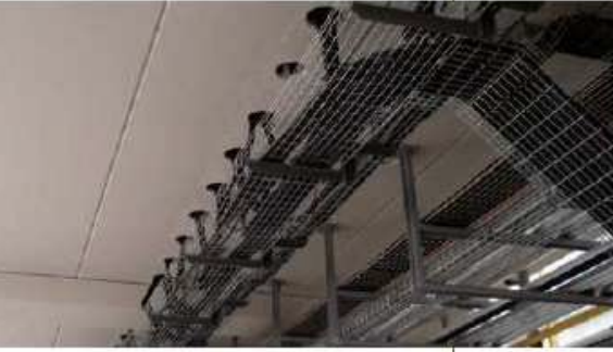 Bandejas portacables tipo malla bajo techo